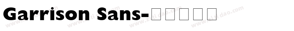 Garrison Sans字体转换